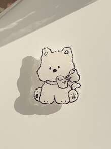 Soporte para teléfono móvil con forma de perro oso Kawaii de GUCADI, expandible y plegable, compatible con estuches de teléfono Apple, Honor, VIVO, OPPO, , Android, regalo para cumpleaños, familia, amigos, agarre de teléfono extensible y retráctil, accesorios para teléfono