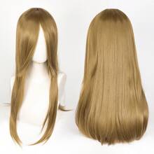 FULCRUM 24 Inch Pink Blue Green Black Anime Costume Long Straight Cosplay Wig Heat Resistant Synthetic Fibers Wig For Party Halloween Christmas