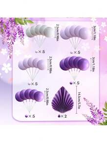 5 - 29 Stück bunte Schaumstoffkugeln als Kuchendekoration, bohemian-stil Kuchendekoration, imitierte Palmblatt-Papier-Fächer als Kuchendekoration, Serien in Blau, Pink, Gelb, Grün oder Lila, geeignet für Taufe, Gender-Reveal-Party, Geburtstag, Rentnerparty, Junggesellinnenabschied für Männer und Frauen, Hochzeitstorte, Valentinstag, vielfältige thematische Kuchendekoration