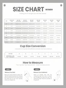 5pcs Women Fashion Casual Letter Ribbed Medium Support Comfortable Sports Bra Underwear - Multicolor - View 11