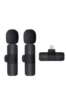 Kit 2 Microfone Duplo Profissional De Lapela Anti Ruído