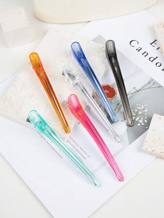 10PCS Metal Transparent Crystal Hair Clip With No Trace On The Forehead, Bangs Clip, Colorful Long Mouth Clip, Salon Clip, Distribution Area Clip, Daily Use Alligator Hair Clip, Suitable For Family Travel, Parties, Gift Giving, Etc, Hair Tools, Hair Products And Accessories For Barber Salon Beauty Travel Essentials, Back To School, Travel Holiday Essentials, Slick Back Brush, Barber Accessories, Hair Dryer, Hair, Barber, Hair Dryer, Curly Hair Brush, Hairdressing Equipment,Travel Essentials,Hairstyle,Hairdressing,Hair,Travel,Hair Products,Hair Tools,Hair Stuff,Barber,Barber Accessories,Barbershop,Hairdressing Equipment