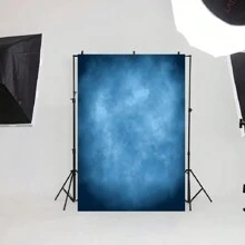 Adult Art Portrait Abstract Texture Background Fabric Blue Gray Purple Background Art Photo Photography Photo Studio Banner Vinyl