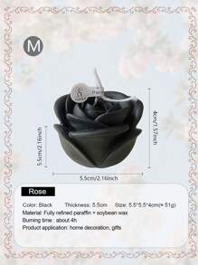 Rose Confession Scented Candles, 3D Rose Flower Candle, Romantic Gift For Valentine's Day, Wedding Anniversary, Candlelight Dinner Decoration, Improve Indoor Atmosphere And Photo Shoot Props,Valentine's Day,Valentines,Valentines Candles Gifts Birthday Graduation