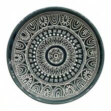 12-Piece Dinnerware Set Dishes Dinner Teal Medallion Plates Bowls Kitchen NEW - 1 - View 11