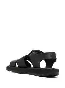 The Row - Women Fisherman Sandal - Black - View 3
