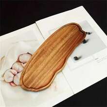 1pc Sandalwood Tray, Wooden Plate, Wooden Tray, Snack Tray, Food Tray, Tea Set Tray, Household Tray, Dessert Tray, Restaurant Tray, Kitchen Tray, Breakfast&Dinner Tray, Fruit Tray, Dinner Tray Christmas Gift