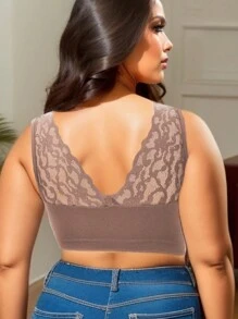 3pcs/Pack Plus Size Women Wire-Free Gather Lift High Elasticity & Support Bras