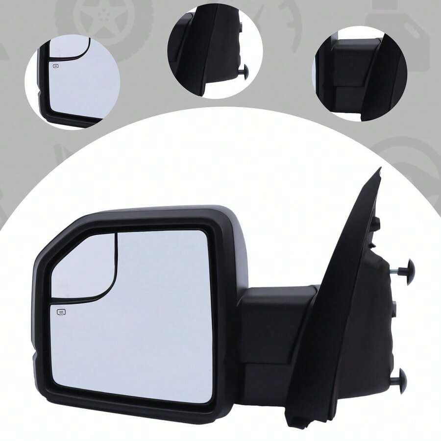 XIANXUS For F Ord F-150 2015-2018 Left LH Side - Black Adjustable Side View Mirror USA