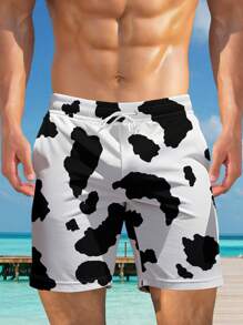 Men's 3D Hawaii Printed Beach Shorts, Summer,Hawaiian - Multicolor - View 4