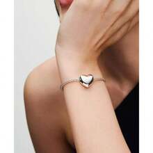 Pandora Sterling Silver Be Love Engravable Large Heart Charm |  | Pendants - Bạc - Xem 3