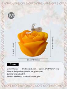 Rose Confession Scented Candles, 3D Rose Flower Candle, Romantic Gift For Valentine's Day, Wedding Anniversary, Candlelight Dinner Decoration, Improve Indoor Atmosphere And Photo Shoot Props,Valentine's Day,Valentines,Valentines Candles Gifts Birthday Graduation