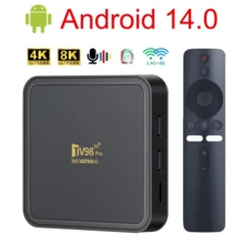 Q96 OHP TV98 PRO 电视盒 Android 14 ATV H313 四核 5G 双 Wifi 8K 4K 媒体播放器支持语音遥控电视盒 - 查看 2