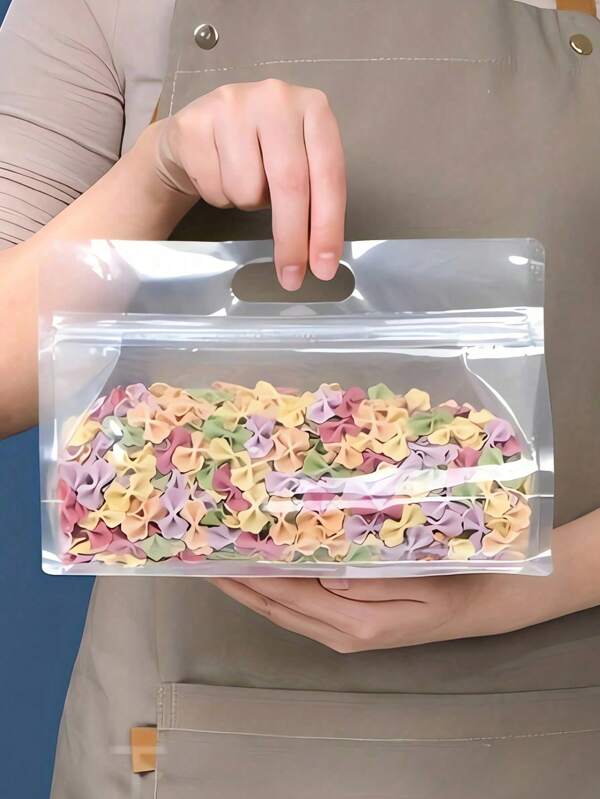 Wiederverwendbare luftdichte Silikon-Lebensmittelbeutel, für Nüsse, Getreide, Gemüse, Obst & Snacks, Küchenorganizer, Lebensmittelbeutel, Reiseaufbewahrung, Vakuumversiegelte Beutel, wiederverschließbare klare Party-Gastgeschenktüten für Reise und Heimküche, wiederverwendbare Beutel