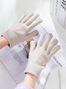 3 双/套冬季手套针织手套保暖弹力手套适合角色扮演服装寒冷天气万圣节、圣诞节/情人节礼物 - 彩色 - 查看 10