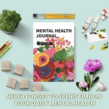 Tagebuch für psychische Gesundheit A5 - Emotions-Tracking Tagebuch für Selbstfürsorge und Achtsamkeitspraxis, Englisch, Schulmaterial, Rückkehr zur Schule - verschiedene Farben - Übersicht 4