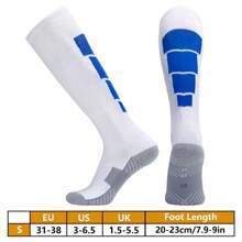 1 Paar dick gepolsterte Terry Hohe Fußball/Fußball Socken, Unisex Sport Socken für Aktivitäten wie Fechten, Reiten, Golf, American Football, Baseball, Skifahren
