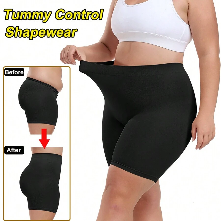 Multipack Women High Waist Tummy Control Shapewear Pants Shorts Waist Trainer Body Shaper Slimming Abdomen Compression Shaping Panty Briefs Underwear Underpants Knickers Anti-Emptied Under Dress Plus Size - Black - View 1