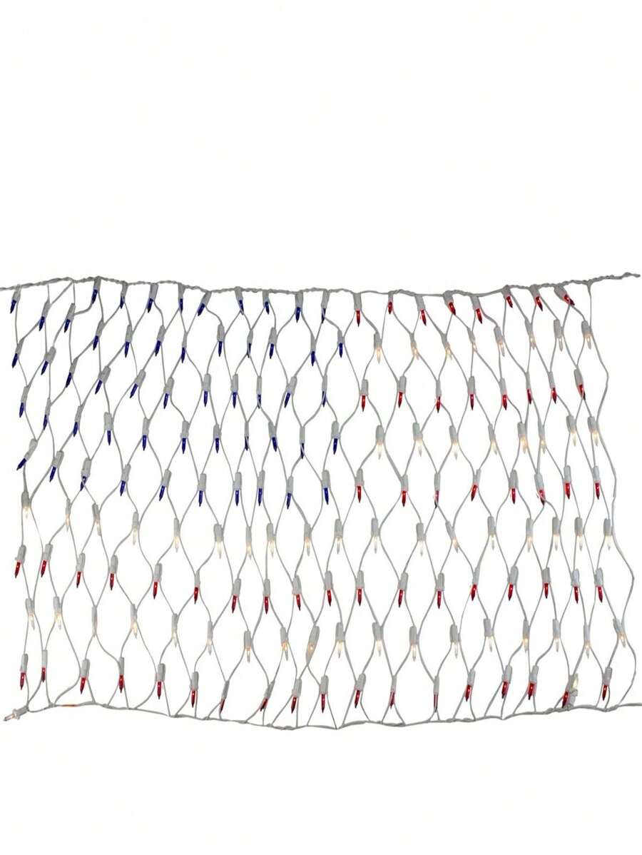 Northlight 34175120 24 X 33 In. Red White & Blue American Flag Mini Net ...