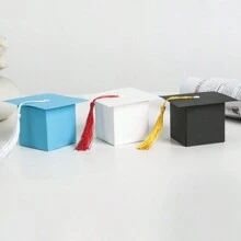 10 件毕业典礼创意新设计礼品盒、糖果盒、甜点盒、现货欧式风格盒子，适合毕业派对 - 彩色 - 查看 2