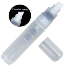Refillable Paint Pen Empty Marker [1mm-15mm], Clear White Acrylic Permanent Empty Paint Marker, Fillable Paint Pens For Rock Painting, Ceramics, Glass, Graffiti, Stone, Art, And DIY Back To School