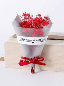 5pcs/1pc Set. Multi-Color Artificial Flower Bouquet, Artificial Rose Wrapping Paper, Everlasting Flowers. Can Be Used As Mother's Day, Valentine's Day, Wedding Souvenirs, And Home Party Table Decorations.