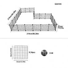Small Pet Fence/Gate For Small Dogs, Hamsters, Cats, Indoor Home Use Isolation Barricade, Suitable For Corgi, Pomeranian, Teddy Dogs - Multicolor - View 6