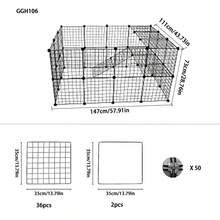 Small Pet Fence/Gate For Small Dogs, Hamsters, Cats, Indoor Home Use Isolation Barricade, Suitable For Corgi, Pomeranian, Teddy Dogs - Multicolor - View 7