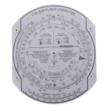 E6B Plastic Flight Computer, Patented Aviation Pilot Computer Calculator Standard Training Students - Multicolor - View 5