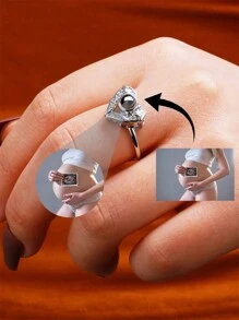 New Fashion Personalized Copper Photo Customized Projection Ring For Valentine's Day Gift, Best Projection Ring, Anniversary Gift, Best Friend Gift, Personalized Gift For Her, Wife, Mom, Mother's Day