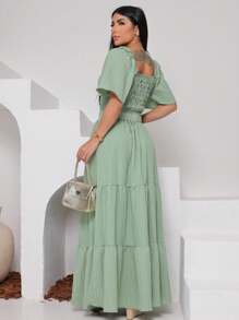 Women Dresses - Mint Green - View 3