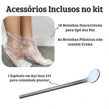 Kit Repos Amaciante Amolecedor de Calos Calosidades e Cutículas Creme Esfoliante Parafina Espátula Plantar 222 Botinha Descartável - Spa dos Pés - Branco - Visão 7