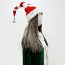 1 chiếc mũ Giáng sinh nhồi bông hình yêu tinh siêu dài sáng tạo dành cho tiệc tùng vui nhộn tự làm trang phục Halloween - Đỏ và trắng - Xem 3