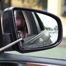 MINSHUXI Car Window Cleaner Wiper, Mini Telescopic Rearview Mirror Squeegee With Storage Bag, Foldable Portable Cleaning Tool For All Vehicles Automotive Accessories, Ideal For Rainy Foggy Dusty Weather - Black - View 2