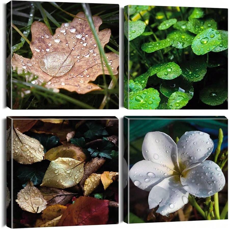 Kitchen Mat & Kitchen Rug - Regen/bladeren/bloemen - Bekijken 1