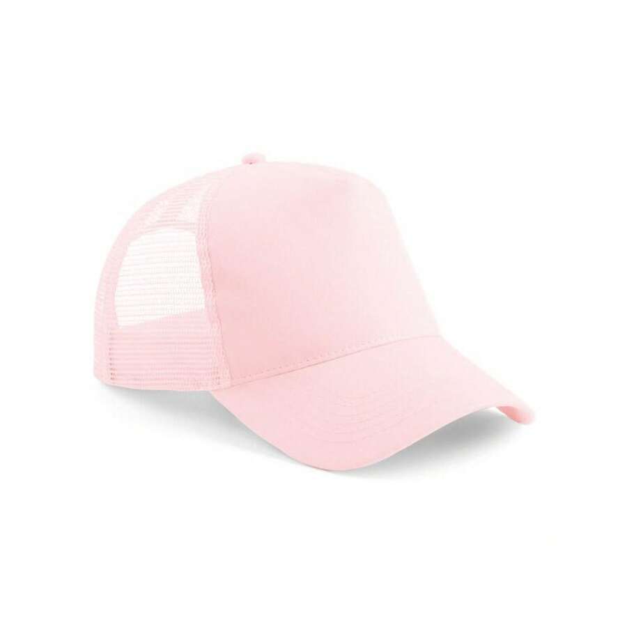 Beechfield Unisex Adult Snapback Trucker Cap (Pastel Pink/Pastel Pink) - Pink - View 1