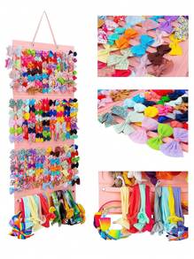 1 pezzo Borsa contenitore donna extra large per accessori per capelli come fermagli, fasce, scrunchies, organizer da appendere a parete, scatola per gioielli, adatta per uso quotidiano e custodia occhiali, ideale per feste di genere, compleanni, matrimoni e feste, il regalo perfetto per colleghi, amici e familiari, per il ritorno a scuola