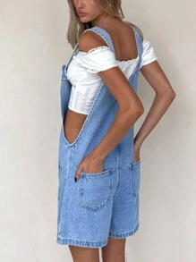 Women Denim Overalls & Jumpsuits - Blue - View 6