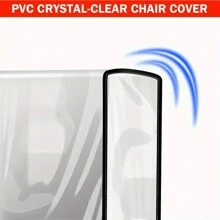 Clear Stain-Resistant Salon Chair Covers, Fits Most Salon Chairs Protectors For Barber Shop Salon Office Movie Theater Home Decor