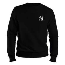 Kit 2 Blusa Moletom Gola Redonda Blusa De Frio Unissex Algodão Casaco Feminino Masculino NY