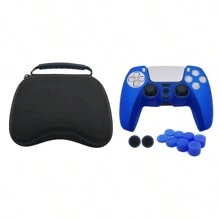 1 Set: 1pc PlayStation5 Controller Storage Bag + 1pc Game Protective Case + 10pcs Joystick Cap, Anti-Slip, Anti-Drop, Waterproof, Dustproof, Scratch-Resistant, Enhancing Gaming Experience