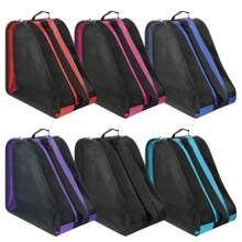 Breathable Oxford Cloth Roller Skate Organizer With Adjustable Shoulder Strap - Portable Inline Skate Tote, Zipper Pocket With Handle Portable Zipper Organizer, Lightweight Skateboard Accessory Bag With Handle