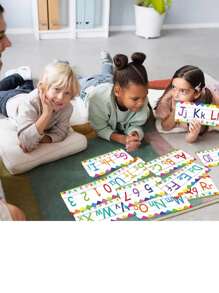 字母线板套装，ABC 编号 0-10，墙面装饰教育教学工具