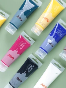 Acrylic Paint, Rich Pigments Colors (75ml/2.54oz) Acrylic Paint Set, Heavy Body Acrylic Paints, Rich Pigment, Waterproof, Acrylic Paint Sets For Adults, Artists Beginners On Canvas Rocks Wood Fabric Back To School,Mother's Day,Mom's Gift,Back To School,School Supplies