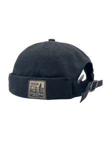 1pc Retro Docker Cap, Brimless Hat Breathable Beanie Hats, Retro Adjustable Sailor Cap, Men's Hip Hop Hat - Multicolor - View 3