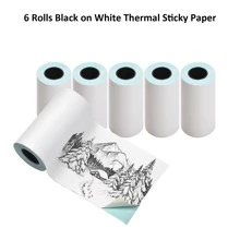 Color Label Sticker Mini Printer Thermal Paper 57mm 10ft Self-Adhesive Thermal Printing Paper For Inkless Printing Photo Picture For Scrapbook, Labels,To Do List - Multicolor - View 9