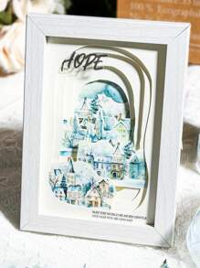 1 卷房屋主题装饰遮蔽胶带，复古梦幻小镇系列景观胶带 - 彩色 - 查看 4