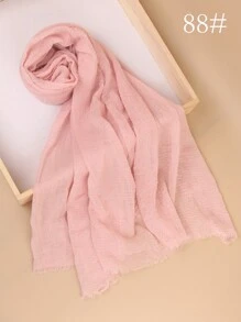 1 Chiếc Khăn Trùm Đầu Bằng Vải Crepe Màu Trơn Phong Cách Bohemian Cổ Điển, Khăn Trùm Đầu Hijab Đơn Giản Cỡ Lớn, Khăn Trùm Đầu Hàng Ngày Cho Phụ Nữ, Băng Đô Cho Mọi Mùa - Nhiều màu - Xem 43