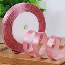 1pc Ribbon DIY Handmade Rose Hair Clip, 1cm/2cm Width 22m Length Satin Ribbon, Cake Candy Box Packaging Decoration Ribbon, Wedding Supplies - Multicolor - View 42