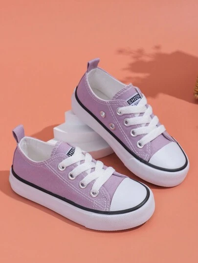 Andningsbara Låg-Top Casual Sport Skor, Unisex Canvas Sneakers För Studenter, Vårens Sport Skor För Barn